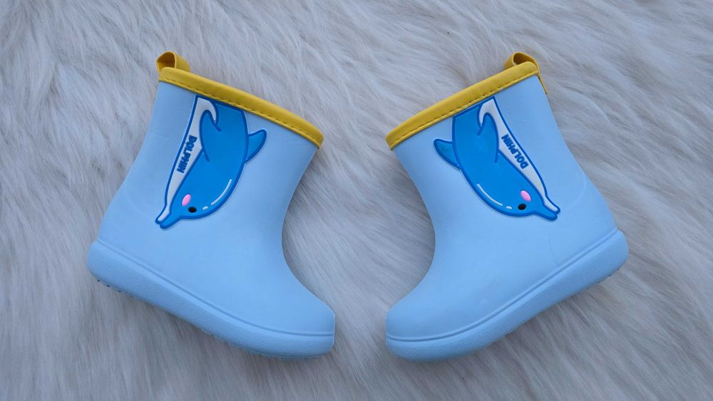 Детски боси гумени ботуши №22 - НОВИ