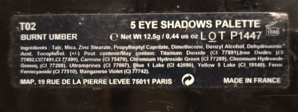 Профессиональная палетка теней Make-Up Atelier