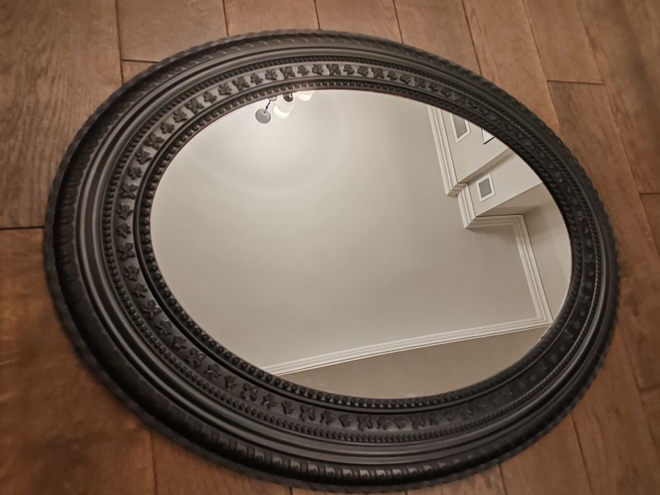Oglinda vintage negru mat