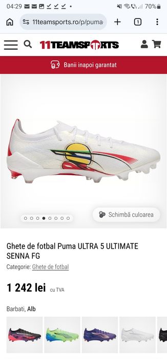 Ghete de fotbal Puma ULTRA 5 ULTIMATE SENNA FG
Ghete de fotbal Puma UL