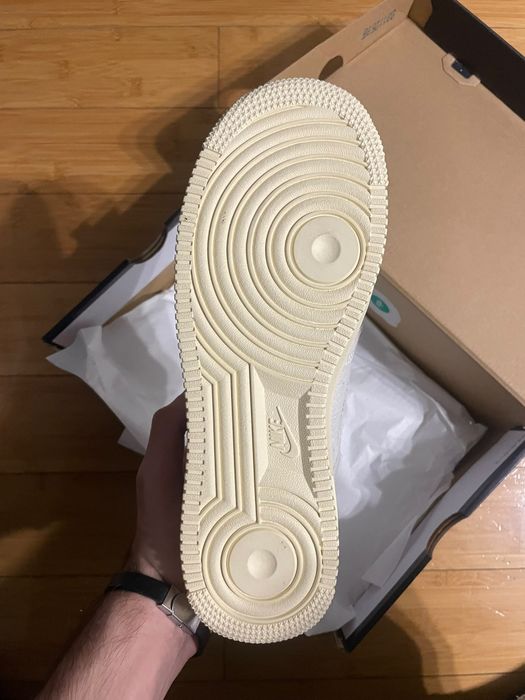 Adidasi Nike Air Force 1 Alb-Beige