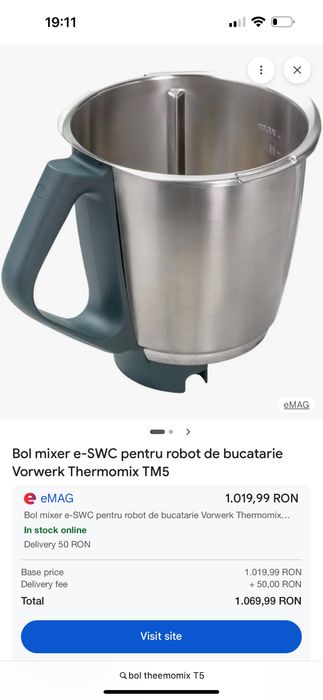 Thermomix T5 cu bol suplimentar