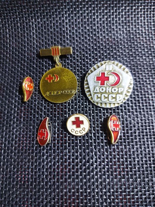 Значки  донор СССР