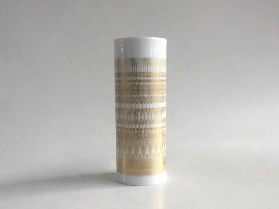 Vaza designer Theo Baumann pentru Rosenthal Studio Line 1960 aurita
