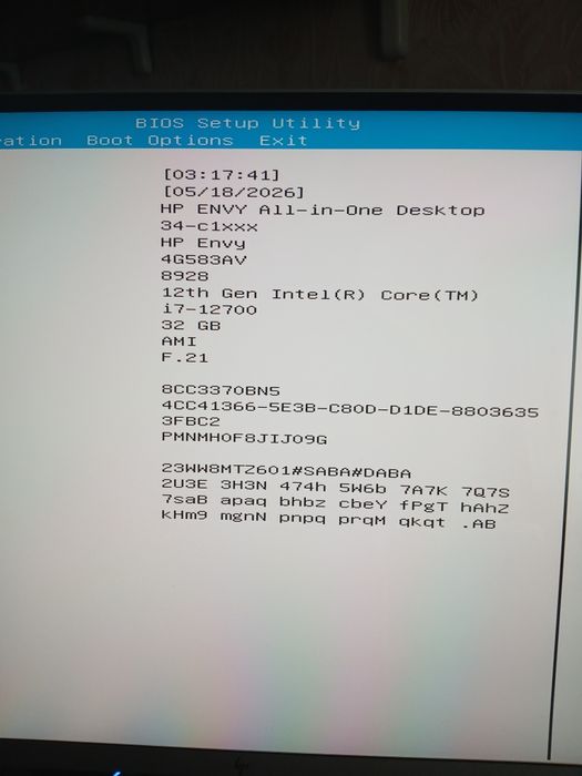 HP Envy 34 All In One WUHD IPS i7 RTX3050 ddr5 32Gb