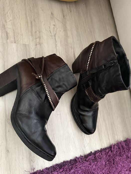 Botine piele naturala