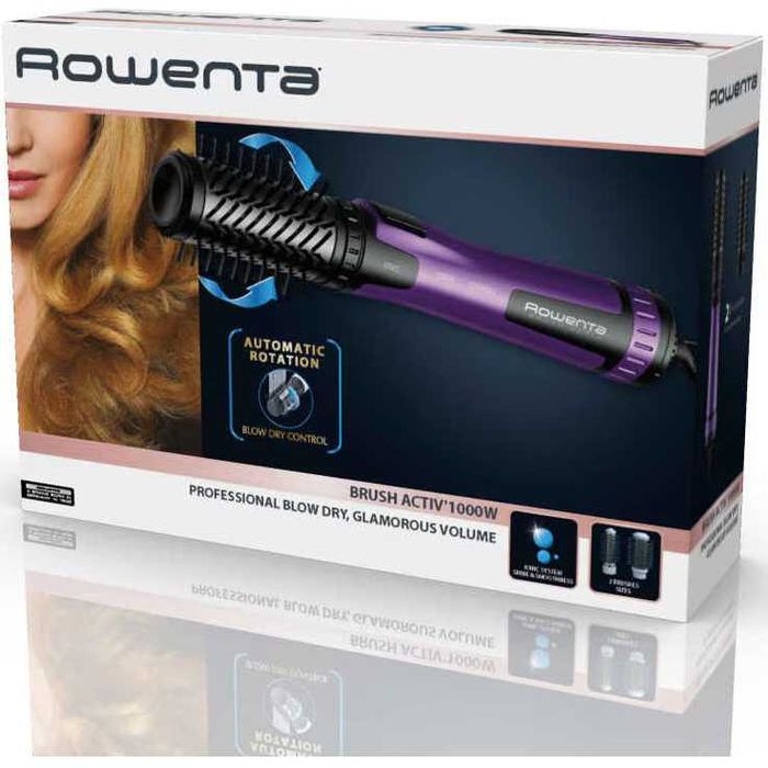 Perie rotativa cu aer cald Rowenta Brush Activ' CF9525F0, negru/violet