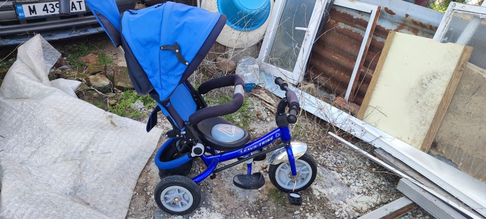 Велосипед-количка с родит.контрол