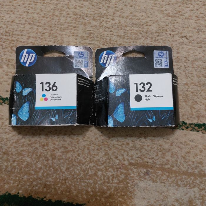 Продам картриджи hp 132 и hp 136
