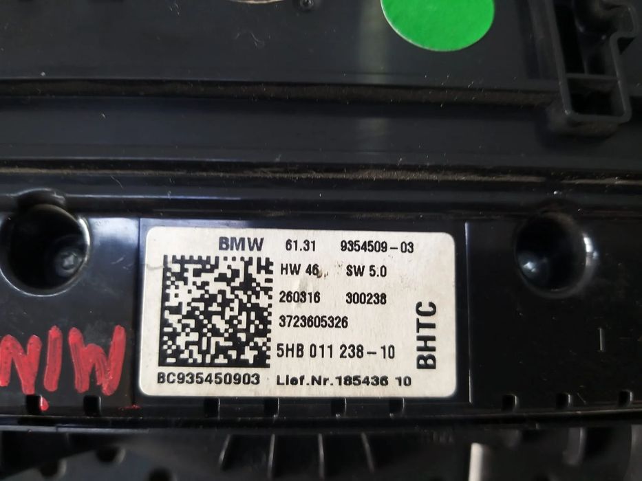 Panou comanda clima ac 2.0 d mini cooper f55 f56 6131935450903 5hb01123810