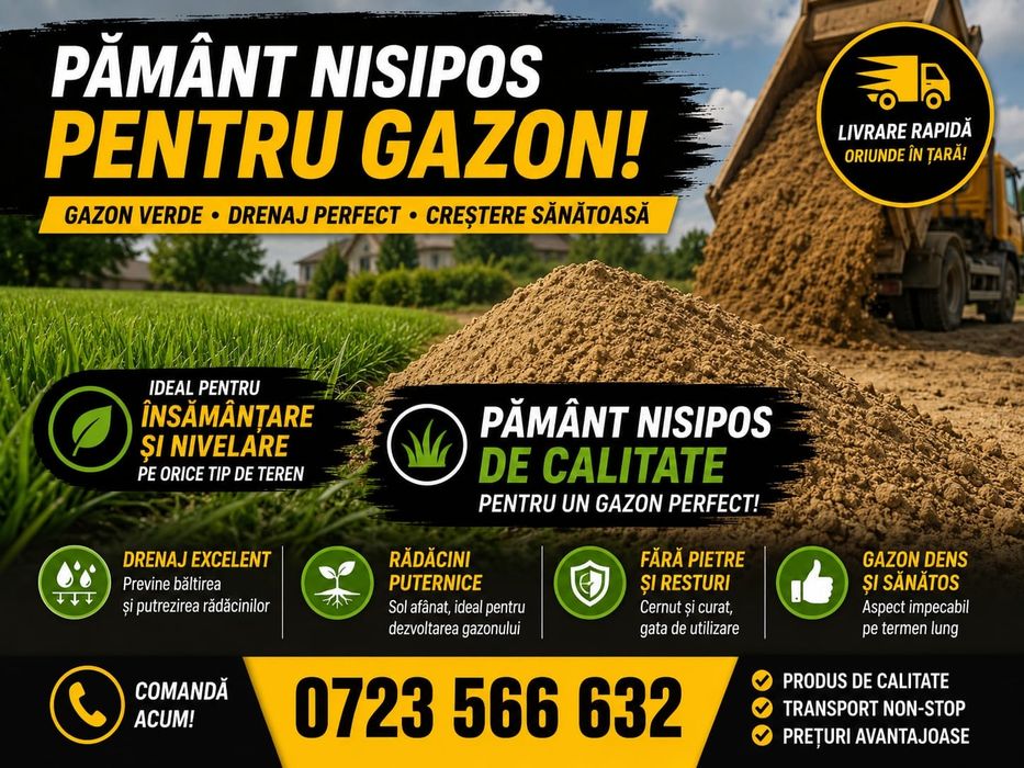 Pământ negru vegetal pământ gazon