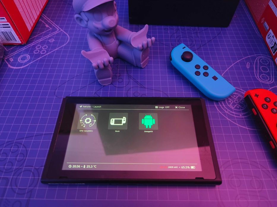 Nintnedo Switch - 256 GB, с emuNAND, Android, Hekate и Armosphere