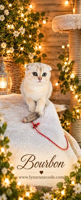 Bourbon – motănel Scottish Fold cu pedigree www.lynxrunecode.com