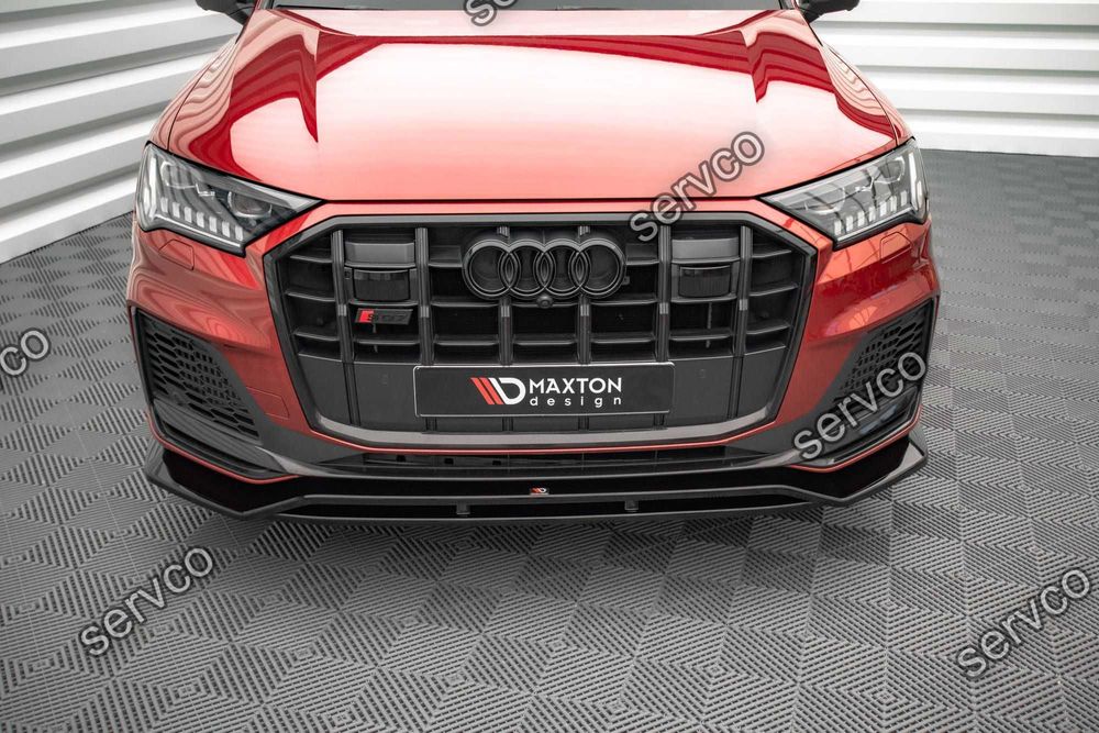 Prelungire splitter bara fata Audi SQ7 Q7 S-Line Mk2 (4M) Facelift 2019- 2023 v2 - Maxton Design