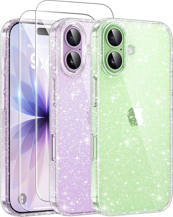 Блестящ кейс glitter case за apple iphone 17