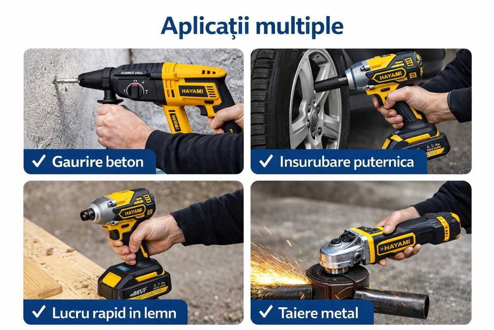 Set de Scule Fara Fir Hayami 88V 4 Piese Profesional