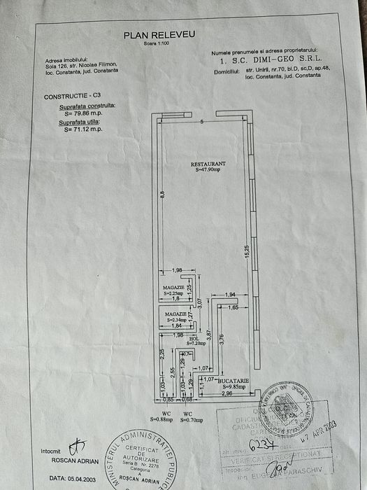 Spatiu de inchiriat