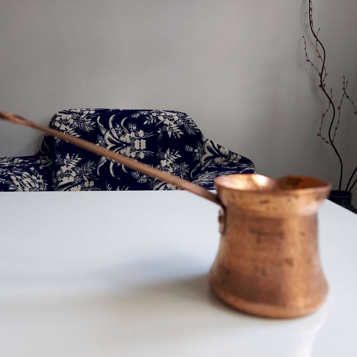 Ibric tradițional din cupru masiv (aramă) – Lucrat manual