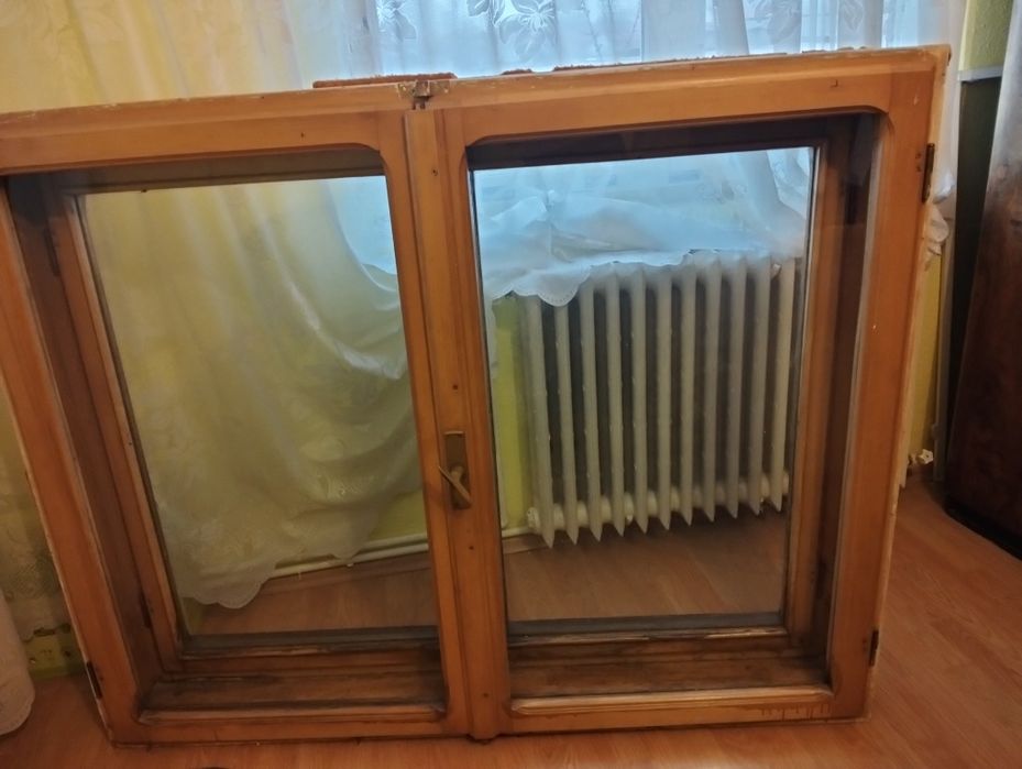 2 ferestre lemn de tei