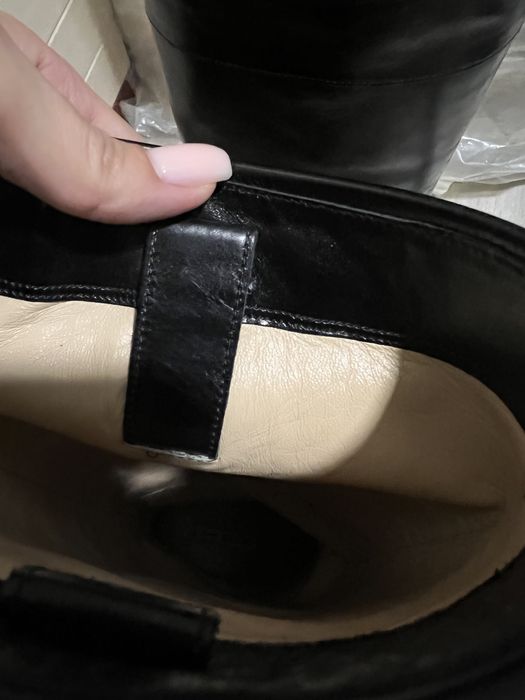 Кожаные итальянские сапоги