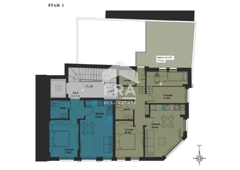 Продава се Тристаен апартамент в София, Банишора - 82 кв.м за 2915 €/кв.м - Снимка #1