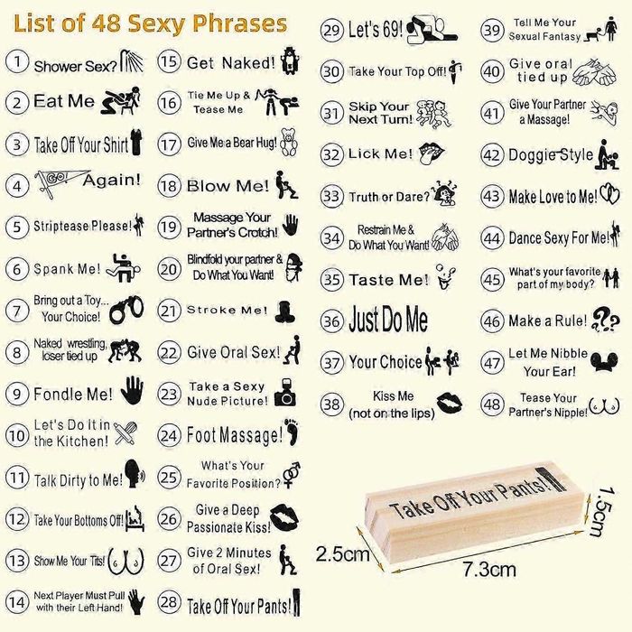 Jenga adult edition 18+ mature 48 piese activitati de cuplu