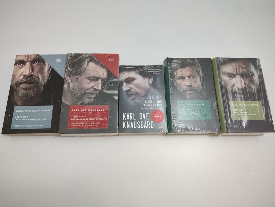 Pachet 5 cărți sigilate din seria "Lupta mea" de Karl Ove Knausgard