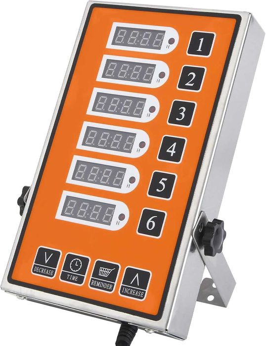 Шест канален кухненски таймер-дигитален с функция напомняне YOOYIST