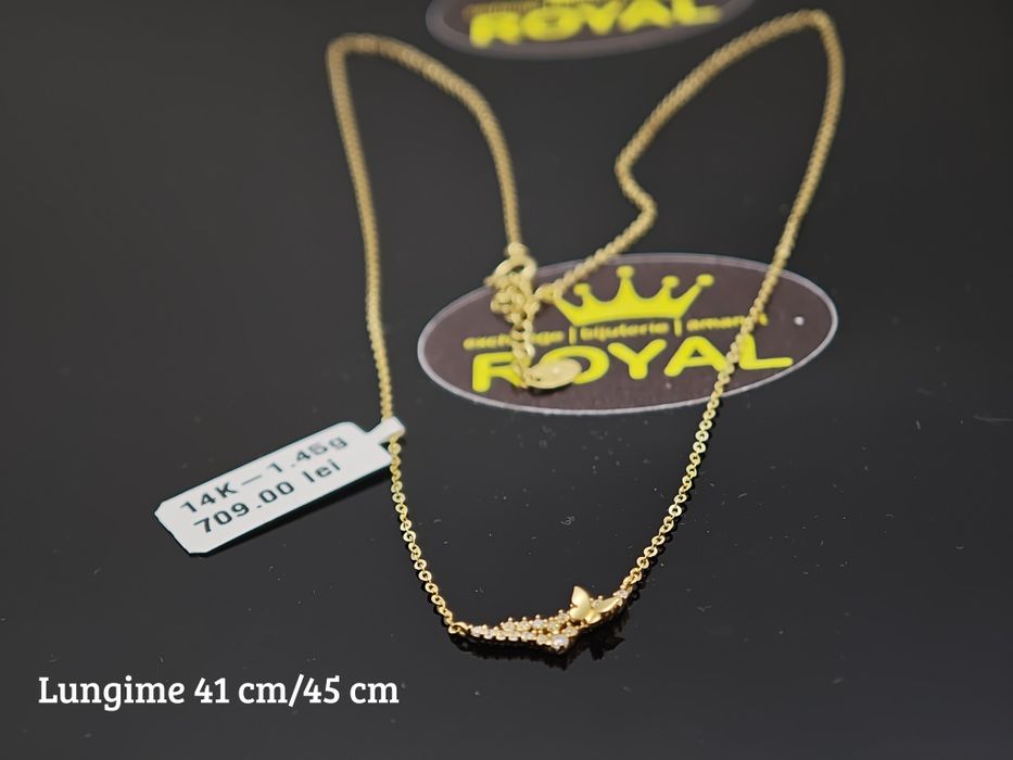 Bijuteria Royal: Lanț aur 14k/1.45 gr
