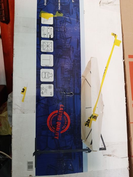 Зонт для кафе и дачи 3×3 метра в упаковке цвет антрацит.