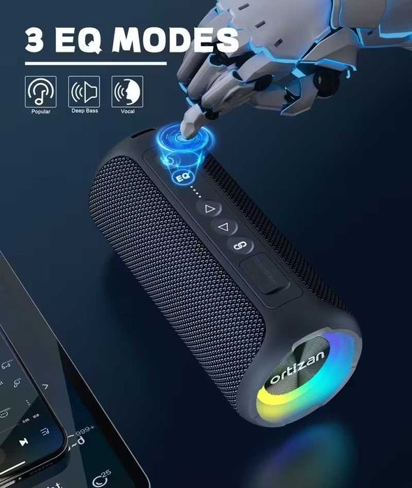 Чисто нова преносимa Bluetooth колонка Ortizan X8 Pro с 40W стерео звук, SD карта, AUX