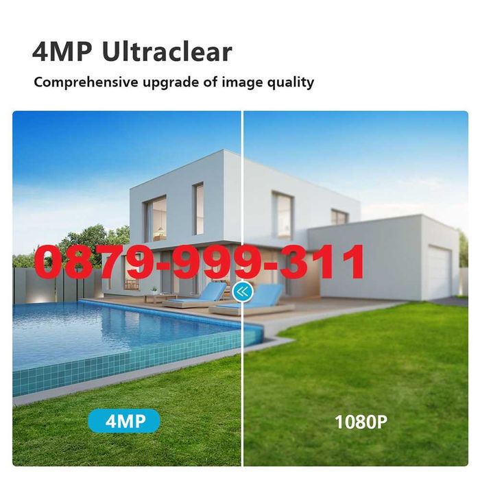 РОБОКАМ icsee 6MP WIFI Камера въртяща за външен монтаж