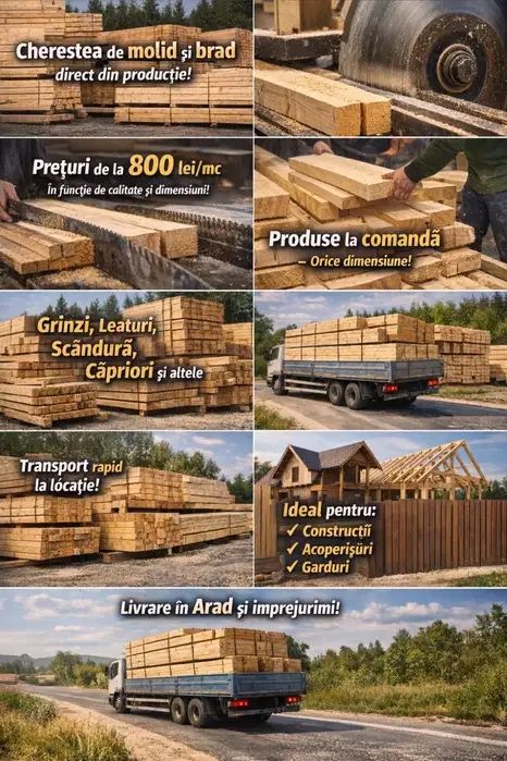 Vindem cherestea din molid și brad