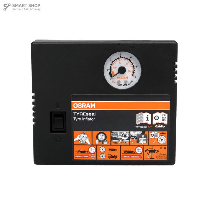 Set reparatie pneuri OSRAM TYREseal KIT OTSK4