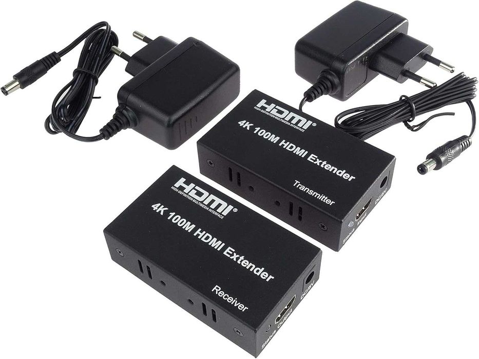 Extender HDMI 4K PremiumCord 100m Cat5e/Cat6,carcasă metalică,HDCP
