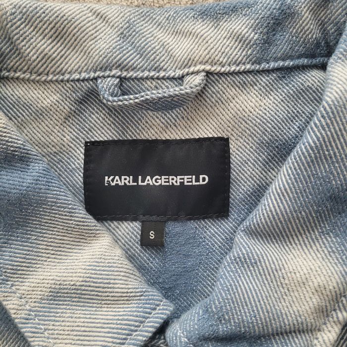Geacă de Blugi Bărbati Karl Lagerfeld – Tie-Dye Blue, Mărimea S (Nouă cu Etichetă)