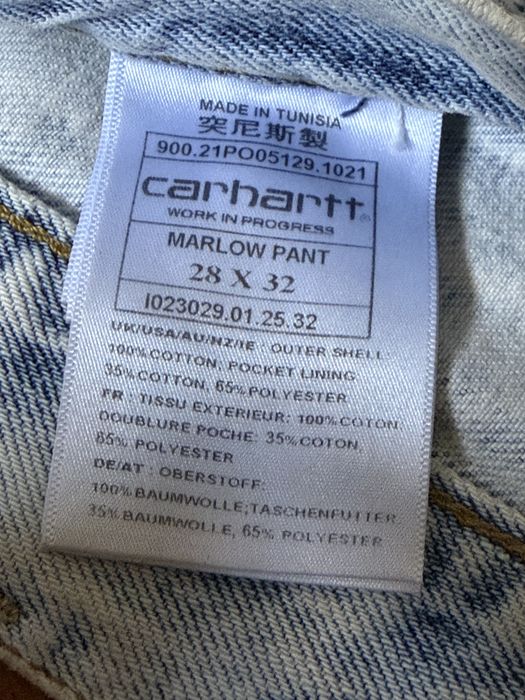 Carhartt WIP ‘’Marlow pant’’ дънки leather logo