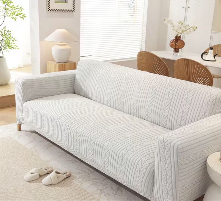 Husa elastica pentru canapea + elemente de fixare