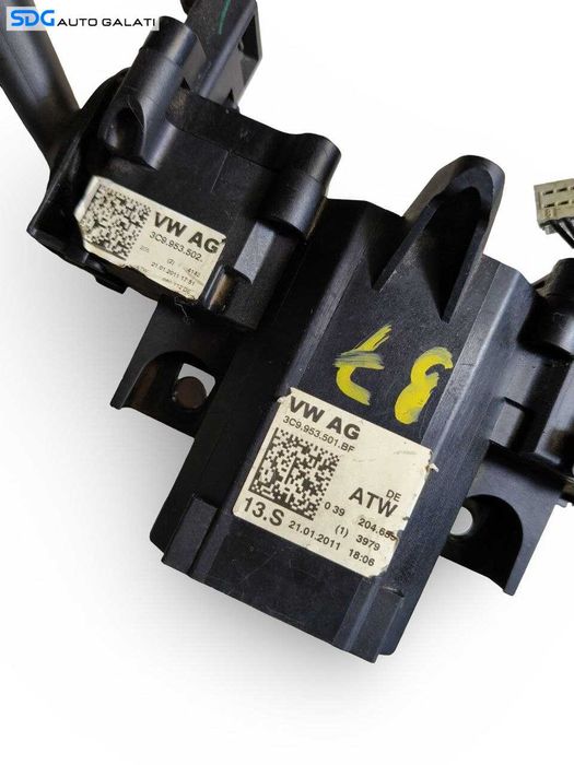 Ansamblu Maneta Manete Semnalizare Stergator Stergatoare Volkswagen Passat B6 Break Combi 2005 - 2010 Cod 3C9953501BF 3C9953502 [LS0490]