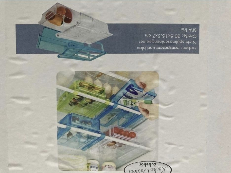 Set 2 sertare/organizatoare pentru frigider