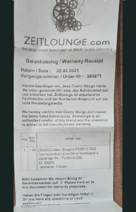 Ceas Citizen Eco Drive  FC0010-55D radio controlled-NOU