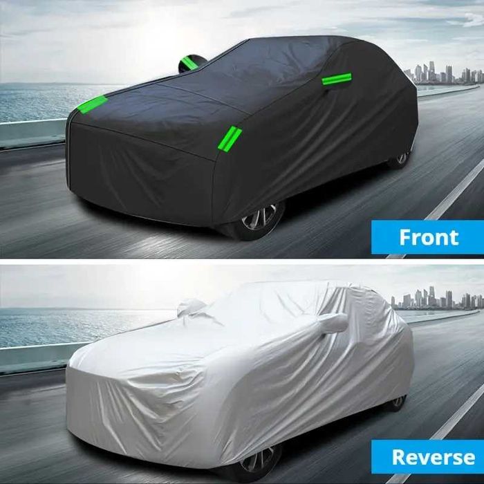 Prelata husa auto berlina jeep suv 400cm 430cm 480cm 540cm 580cmx175x120cm  impermeabila impotriva soarelui, ploii, grindinei Pret 50-52-55-57-60 lei.