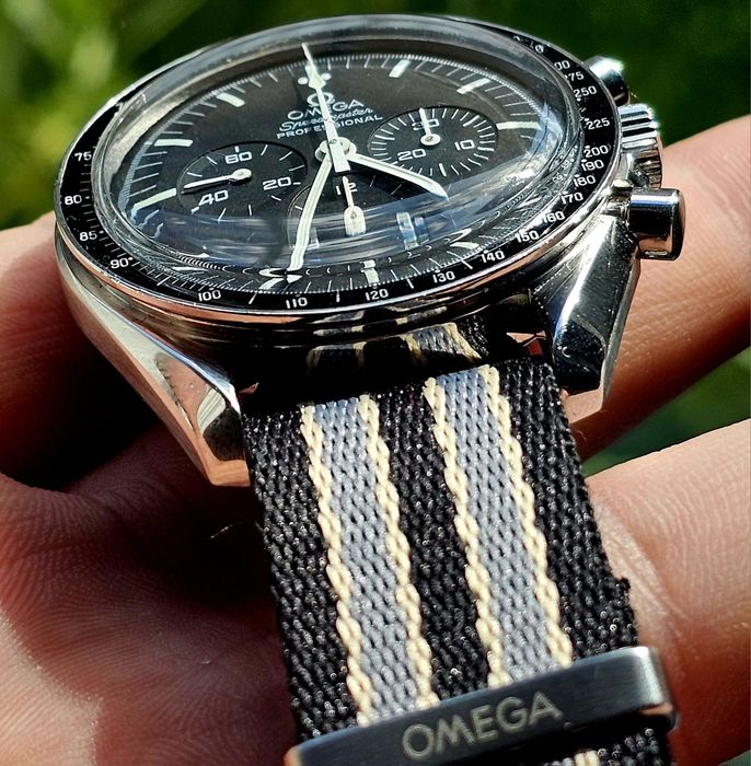 Ceas omega model iconic Moonwatch Hesalite sandwich