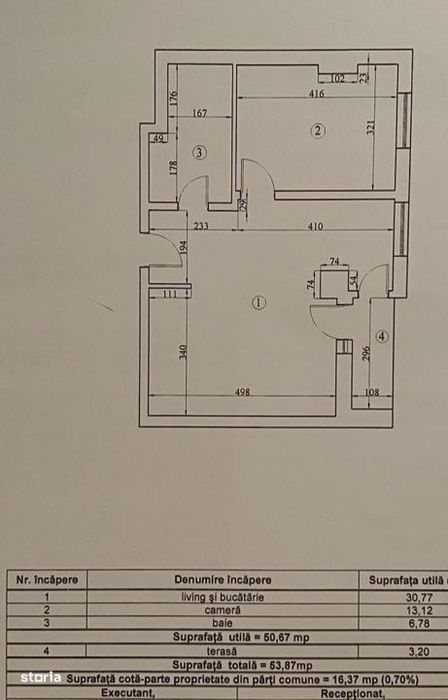 Apartament 2 camere-de vanzare-zona Decebal