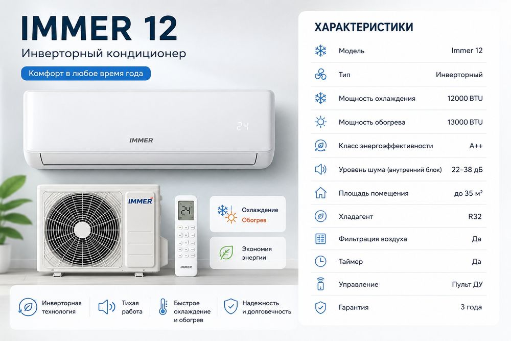 Кондиционер Immer 12 склад оптом и доставка