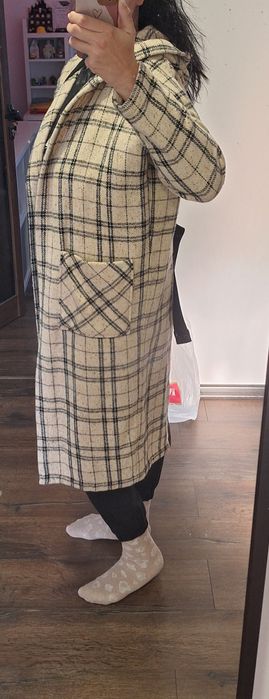 Палто с колан Negative