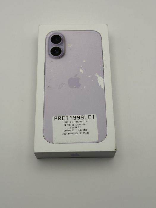 MAGAZIN VINDEM IPHONE : Iphone 17 | Lavander | 256 Gb |  sigilat |  Garantie24 luni