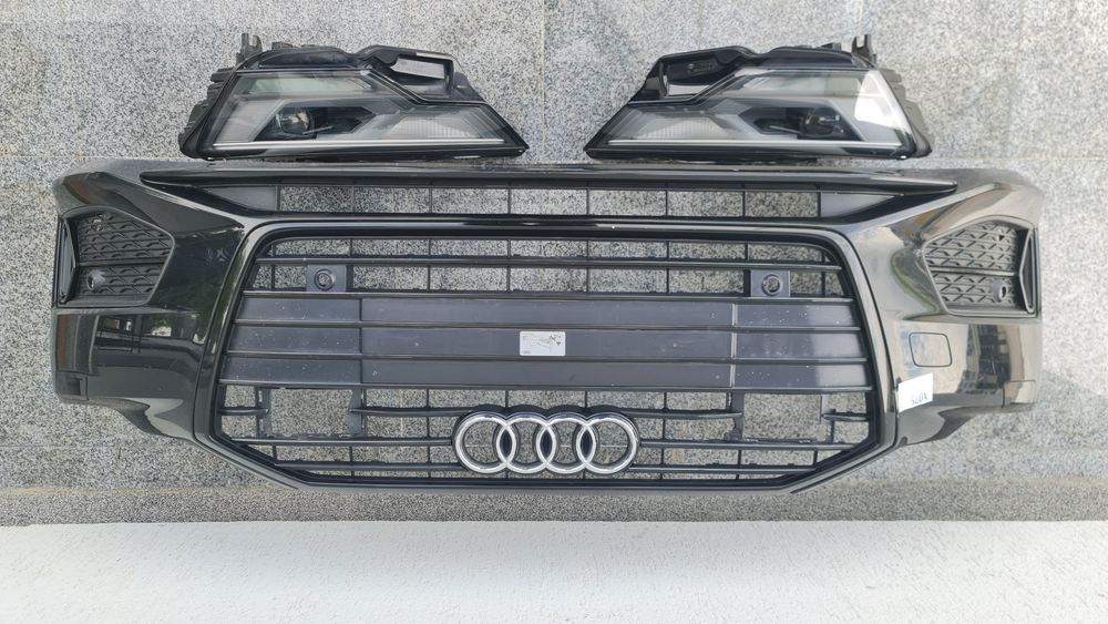 Spoiler bara fata completa grila far faruri led Audi A6 S6 4K C8 4K0807437 4K0941034 4K0941033