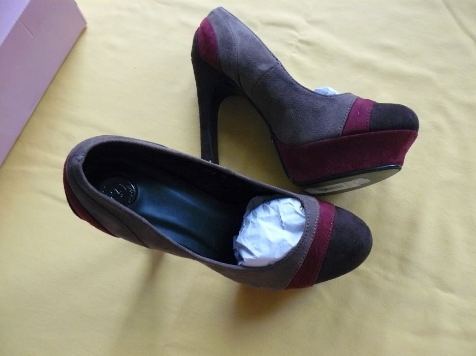 Pantofi Dama "AXEL" Cu Toc,Multi Col/STONE,Originali,