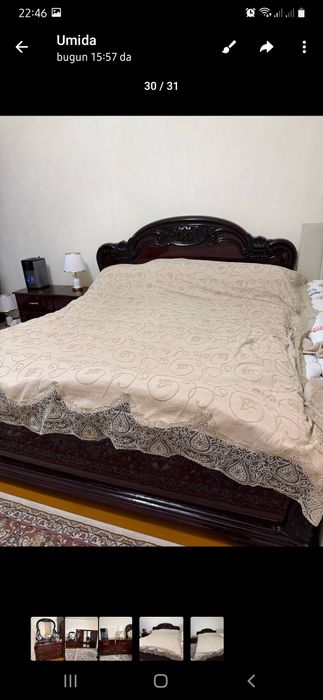 Мебель комплект келишилган нархда сотилади.Холати зур. Синган жойи йу